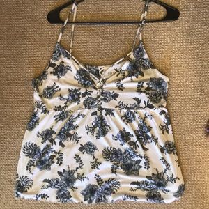 American Eagle Floral Flowy Tank Top - Soft & Sexy